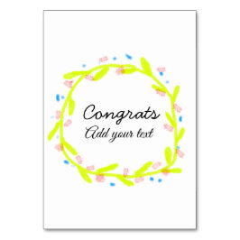 Eenvoudige minimale felicitaties afstuderen voeg u kaart