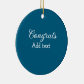 Eenvoudige minimale felicitaties afstuderen voeg u keramisch ornament (Rechts)