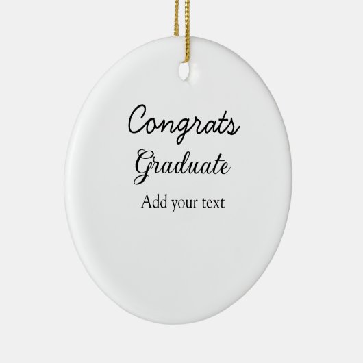 Eenvoudige minimale felicitaties afstuderen voeg u keramisch ornament (Rechts)