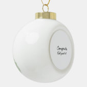 Eenvoudige minimale felicitaties afstuderen voeg u keramische bal ornament (Links)