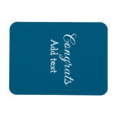 Eenvoudige minimale felicitaties afstuderen voeg u magneet (Horizontaal)