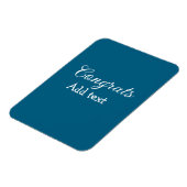 Eenvoudige minimale felicitaties afstuderen voeg u magneet (Linkerzijde)