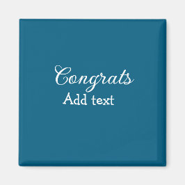 Eenvoudige minimale felicitaties afstuderen voeg u magneet