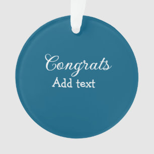 Eenvoudige minimale felicitaties afstuderen voeg u ornament