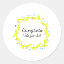 Eenvoudige minimale felicitaties afstuderen voeg u