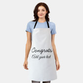 Eenvoudige minimale felicitaties afstuderen voeg u schort (Gedragen)
