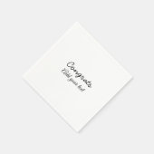 Eenvoudige minimale felicitaties afstuderen voeg u servet (Hoek)