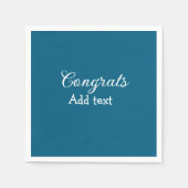 Eenvoudige minimale felicitaties afstuderen voeg u servet (Voorkant)