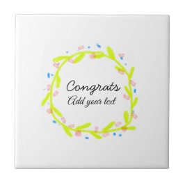 Eenvoudige minimale felicitaties afstuderen voeg u tegeltje