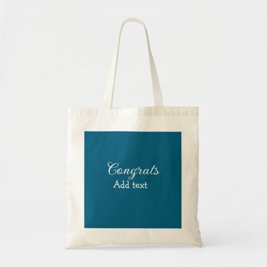 Eenvoudige minimale felicitaties afstuderen voeg u tote bag (Voorkant)