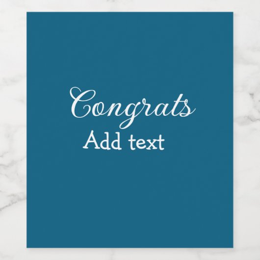 Eenvoudige minimale felicitaties afstuderen voeg u wijn etiket (Enkel label)