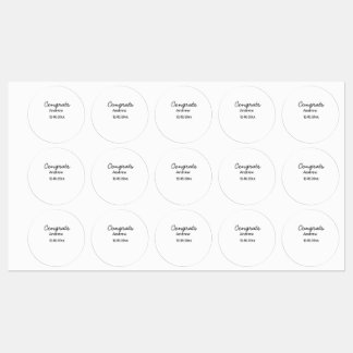 Eenvoudige minimale felicitaties toevoegen naam da labels