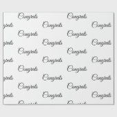 Eenvoudige minimale felicitaties voegen jouw tekst cadeaupapier (Vlak)