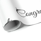 Eenvoudige minimale felicitaties voegen jouw tekst cadeaupapier (Rol Hoek)