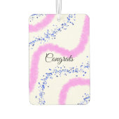 Eenvoudige minimale felicitaties voegen jouw tekst luchtverfrisser (Achterkant)