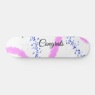 Eenvoudige minimale felicitaties voegen jouw tekst persoonlijk skateboard