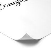 Eenvoudige minimale felicitaties voegen jouw tekst poster (Hoek)