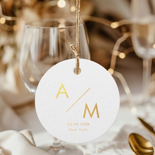 Eenvoudige, minimale folie-gunstlabels bedankjes labels