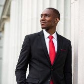 Eenvoudige minimale formele Red Professional Corpo Stropdas