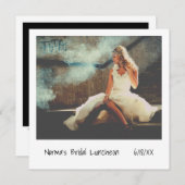 Eenvoudige minimale foto Moderne bruids lunch Kaart (Voorkant / Achterkant)