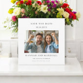 Eenvoudige minimale foto om de datum op te slaan kaart