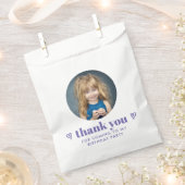 Eenvoudige minimale foto verjaardag dank u bedankzakje (Geknipt)
