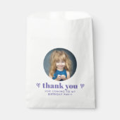 Eenvoudige minimale foto verjaardag dank u bedankzakje (Voorkant)