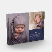Eenvoudige, minimale geboortedatum baby baby fotoblokken (Links)
