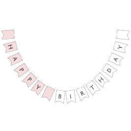 eenvoudige, minimale gefeliciteerde verjaardag KLA Vlaggetjes