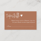 Eenvoudige minimale geslachtsneutrale luierloep informatiekaartje (Voorkant)