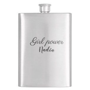 eenvoudige minimale girl power voeg naam tekst afb flacon
