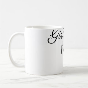 eenvoudige minimale girl power voeg naam tekst afb koffiemok