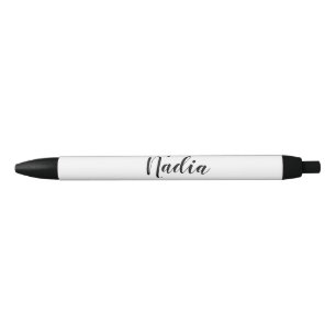 eenvoudige minimale girl power voeg naam tekst afb zwarte inkt pen