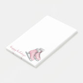 Eenvoudige minimale Girly Winter Post-it® Notes (Schuin)
