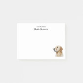 Eenvoudige minimale Golden Retriever op maat Post-it® Notes (Voorkant)