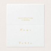 Eenvoudige Minimale Gouden Naam van het Huwelijk P Kaart