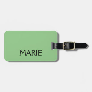 EENVOUDIGE MINIMALE GROENE VOEG JE NAAM TOE GIFT BAGAGELABEL