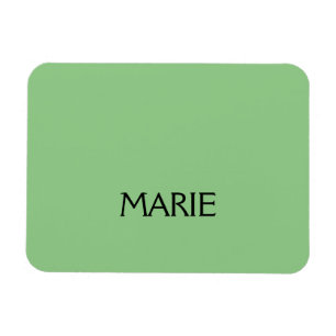EENVOUDIGE MINIMALE GROENE VOEG JE NAAM TOE GIFT MAGNEET