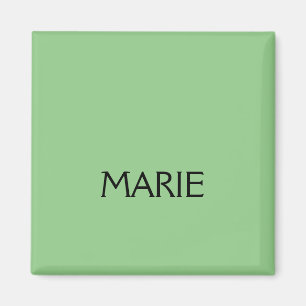 EENVOUDIGE MINIMALE GROENE VOEG JE NAAM TOE GIFT MAGNEET