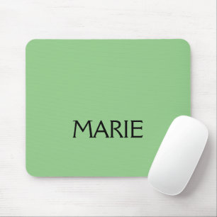 EENVOUDIGE MINIMALE GROENE VOEG JE NAAM TOE GIFT MUISMAT
