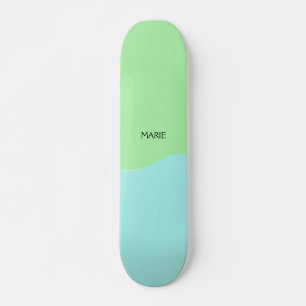 EENVOUDIGE MINIMALE GROENE VOEG JE NAAM TOE GIFT PERSOONLIJK SKATEBOARD