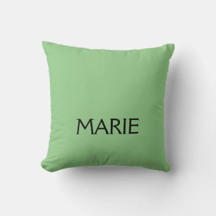 EENVOUDIGE MINIMALE GROENE VOEG JE NAAM TOE TEXT G KUSSEN