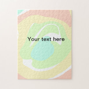 Eenvoudige minimale groene waterverf glitters voeg legpuzzel