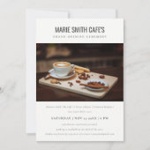 Eenvoudige minimale Grote Openingsuitnodiging voor Bedankkaart (Voorkant)