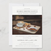 Eenvoudige minimale Grote Openingsuitnodiging voor Bedankkaart (Voorkant)