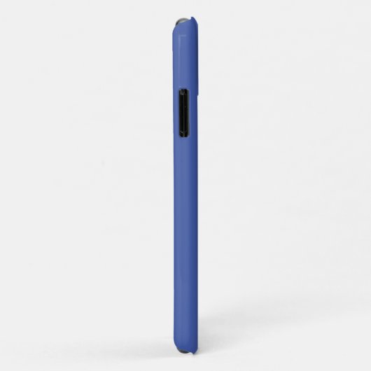 Eenvoudige, minimale helderblauw Case-Mate iPhone case (Achterkant/rechts)