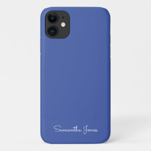Eenvoudige, minimale helderblauw Case-Mate iPhone case
