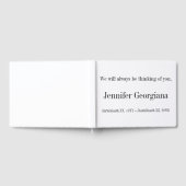 Eenvoudige, minimale herinneringen-gids gastenboek (Volledig)