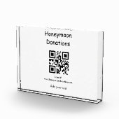 Eenvoudige minimale honingmadonatie bruiloft q of  fotoblokken (Rechts)
