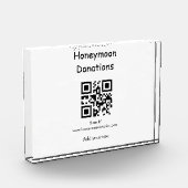 Eenvoudige minimale honingmadonatie bruiloft q of  fotoblokken (Links)